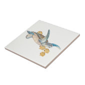 Honu (grüne Meeresschildkröte) Fliese (Seite)