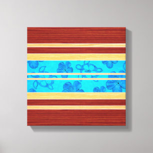 Honu Hawaiian Faux-Holz-Surfbrett Leinwanddruck