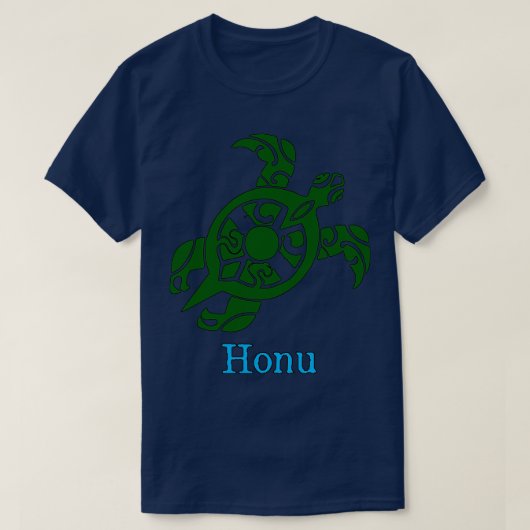 Honu Hawaiian Green Sea Turtle T-Shirt (Design vorne)
