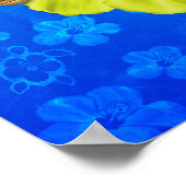 Honu Hawaiian Nautical Map Poster (Ecke)