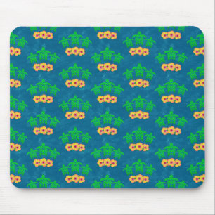 Honu Hawaiian Tribal Green Sea Turtles Mousepad