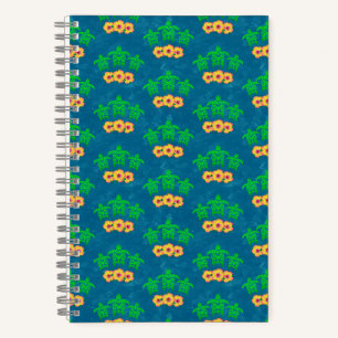 Honu Hawaiian Tribal Green Sea Turtles Notizblock