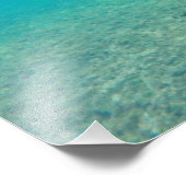 Honu Hawaiin Green Sea Turtle Underwater Print Fotodruck (Ecke)