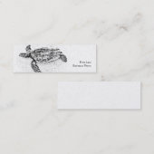 Honu - hawaiische Meeresschildkröte Mini Visitenkarte (Vorne/Hinten)