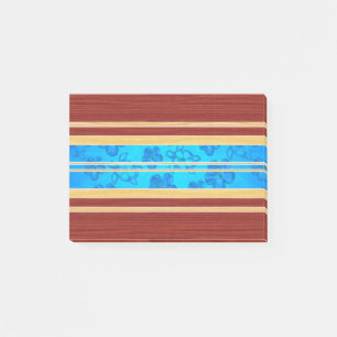 Honu Hawiian Faux-Holz-Surfbrett Post-it Klebezettel