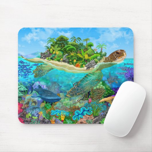Honu Island Mousepad (Mit Mouse)