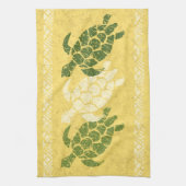 Honu Meeresschildkrötehawaiischer Tapa-Batik - Handtuch (Vertikal)