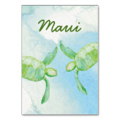Honu Pair Wedding Table Card Tischnummer (Rückseite)