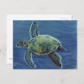 Honu Postcard Postkarte (Vorne/Hinten)