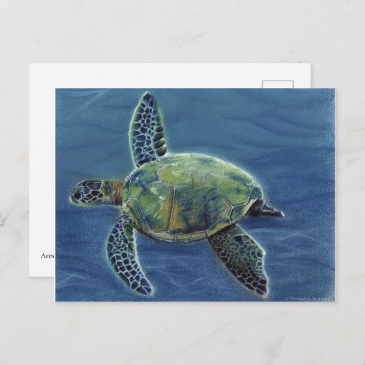 Honu Postcard Postkarte (Vorne/Hinten)