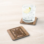 Honu Primitive Hawaiian Tattoo Tapa Untersetzer (Rechte Seite)