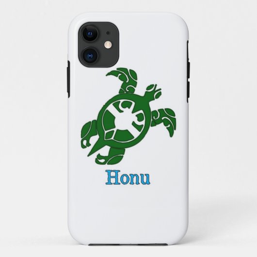 Honu-Schildkröte aus dem grünen Stamm auf der Whit Case-Mate iPhone Hülle (Rückseite)