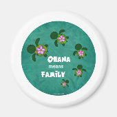 Honu Sea Family_circle Magnet (Vorne)