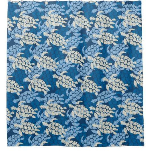 Honu Sea Turtle Hawaiian Aloha Duschvorhang (Vorderseite)