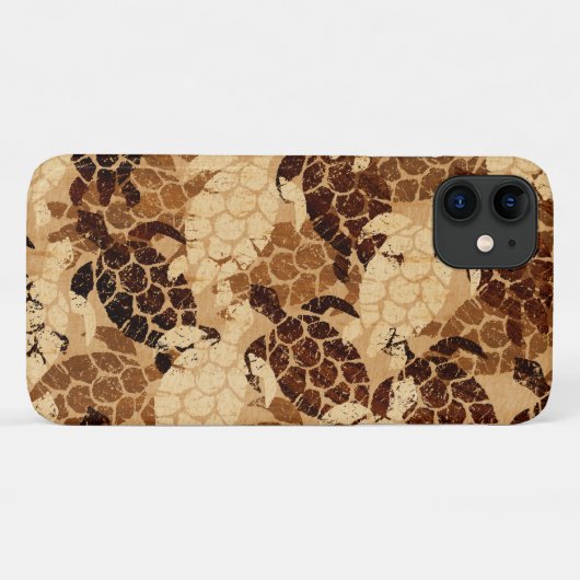Honu Sea Turtle Hawaiian Aloha Imitats Koa Wood Case-Mate iPhone Hülle (Rückseite (Horizontal))