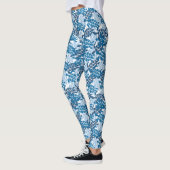 Honu Sea Turtle Hawaiian Aloha Indigo Blue Leggings (Links)