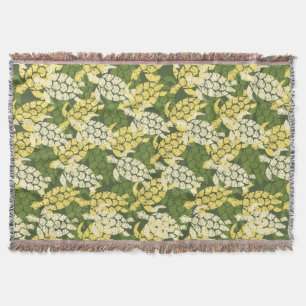 Honu Sea Turtle Hawaiian Aloha - Olive Decke
