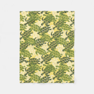 Honu Sea Turtle Hawaiian Aloha - Olive Fleecedecke