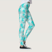 Honu Sea Turtle Hawaiian Aloha Seafoam Leggings (Rechts)