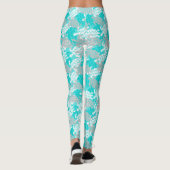 Honu Sea Turtle Hawaiian Aloha Seafoam Leggings (Rückseite)