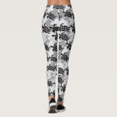 Honu Sea Turtle Hawaiian Aloha Silver Leggings (Rückseite)