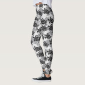 Honu Sea Turtle Hawaiian Aloha Silver Leggings (Links)