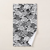 Honu Sea Turtle Hawaiian Coordinates Gray Badhandtuch Set (Handtuch)