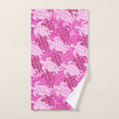 Honu Sea Turtle Hawaiian Coordinates Pink Badhandtuch Set (Handtuch)