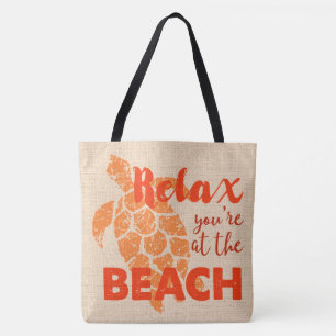 Honu Sea Turtle Hawaiian Relax Reversible BeachBag Tasche