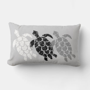 Honu Sea Turtle Hawaiian Reversible Engineered Lendenkissen