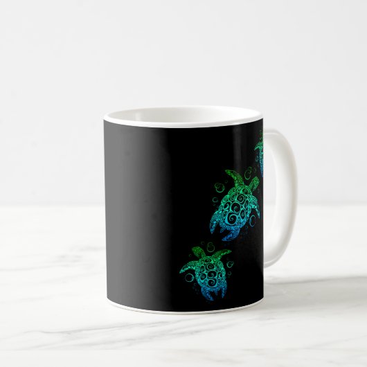 Honu Sea Turtles Beach Kaffeetasse (VorderseiteRechts)
