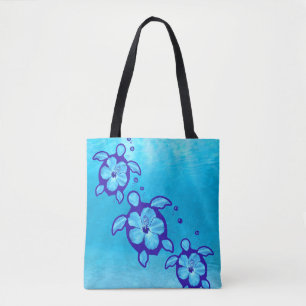 Honu Sea Turtles Blume Tasche
