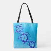 Honu Sea Turtles Blume Tasche (Rückseite)