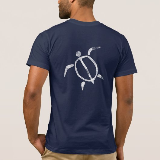 Honu (Seeschildkröte) Pertroglyph Shirt (Rückseite)