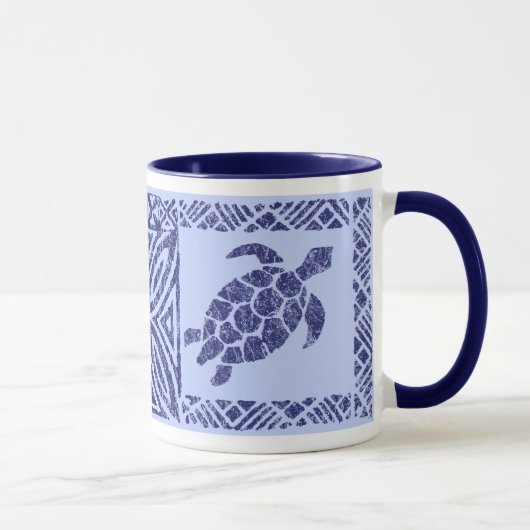 Honu Tapa-hawaiische ursprüngliche Schildkröte Tasse (Rechts)