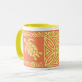 Honu Tapa-hawaiische ursprüngliche Schildkröte Tasse (Vorderseite Links)