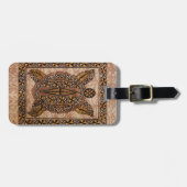 Honu ursprünglicher hawaiischer TätowierungTapa Gepäckanhänger (Vorderseite horizontal)