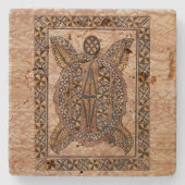 Honu ursprünglicher hawaiischer TätowierungTapa Steinuntersetzer (Vorderseite)