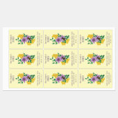 Hony bee Farm Yellow Lavender Etiketten (Blatt)