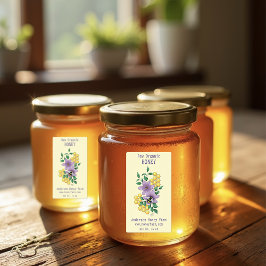 Hony bee Farm Yellow Lavender Etiketten
