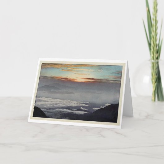 Hōō, Hiroshi Yoshida, Woodcut Karte (Vorderseite)