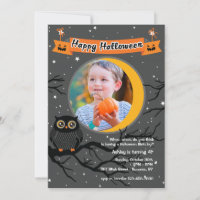 Hoo Hoo Foto Halloween Einladung