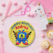 Hoo Owl Bird Monster Pappteller (Party)