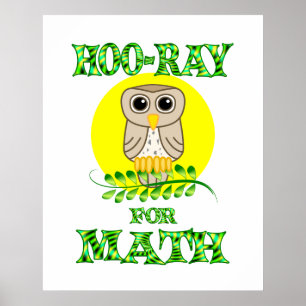 Hoo-Ray für Mathe Poster