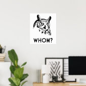 Hoo Wer Grammar Owl Poster (Heimbüro)