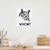 Hoo Wer Grammar Owl Poster (Küche)