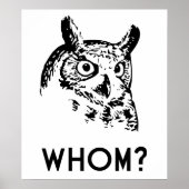 Hoo Wer Grammar Owl Poster (Vorne)