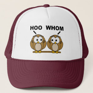 Hoo Whom Grammatik Eulen Lustige Ballkappe Trucker Truckerkappe