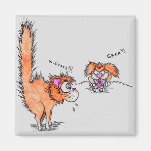 Hooch die Katze Magnet