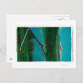 Hood and Interstate Bridge in White Lachs Postkarte (Vorne/Hinten)